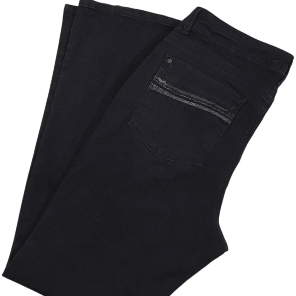 Lee‎ Perfect Fit Secret Shaper Straight Leg Jeans Black Womens 14 Medium